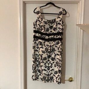 Black and White Floral Dress